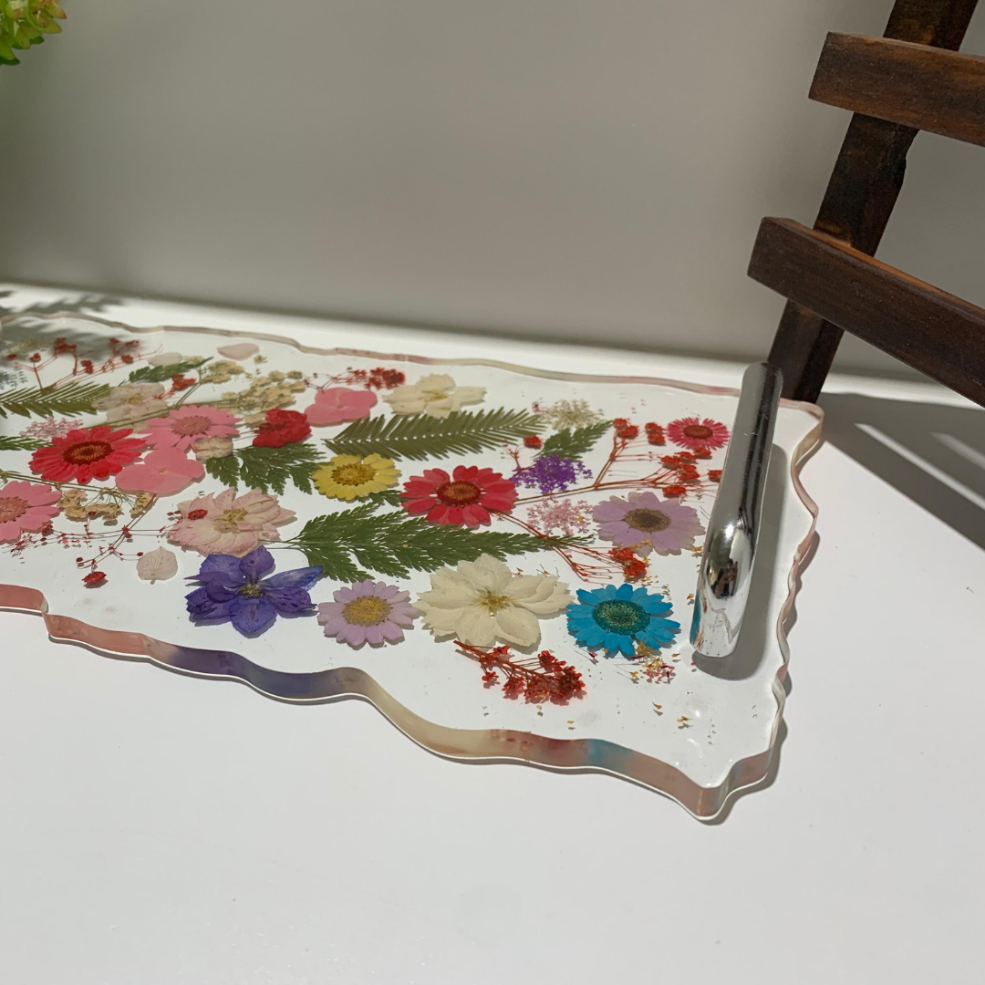 Epoxy Dried Flower Tray