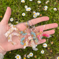 Personalized Initials Resin Keyring thumbnail