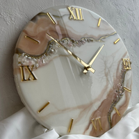 White Beige With Natural Stones Classic Clock thumbnail
