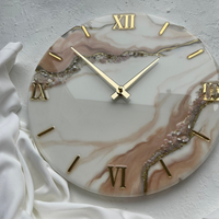 White Beige With Natural Stones Classic Clock thumbnail