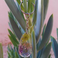 Epoxy keyrings with Dried Flowers thumbnail