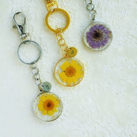 Floral Essence Epoxy Key Rings thumbnail