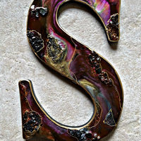 Tropical Paradise Geode Resin Letters thumbnail