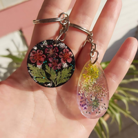 Epoxy keyrings with Dried Flowers thumbnail