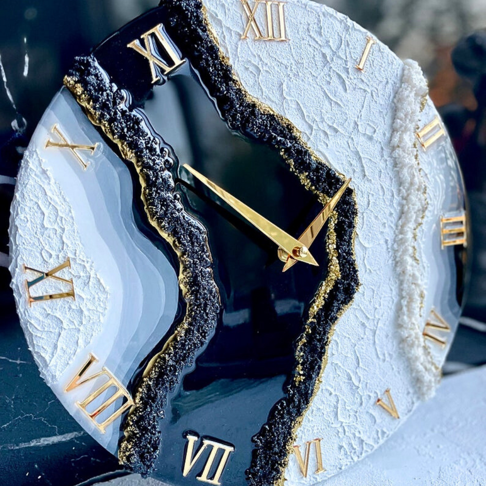 Green Resin Geode Wall Clock (Copy)