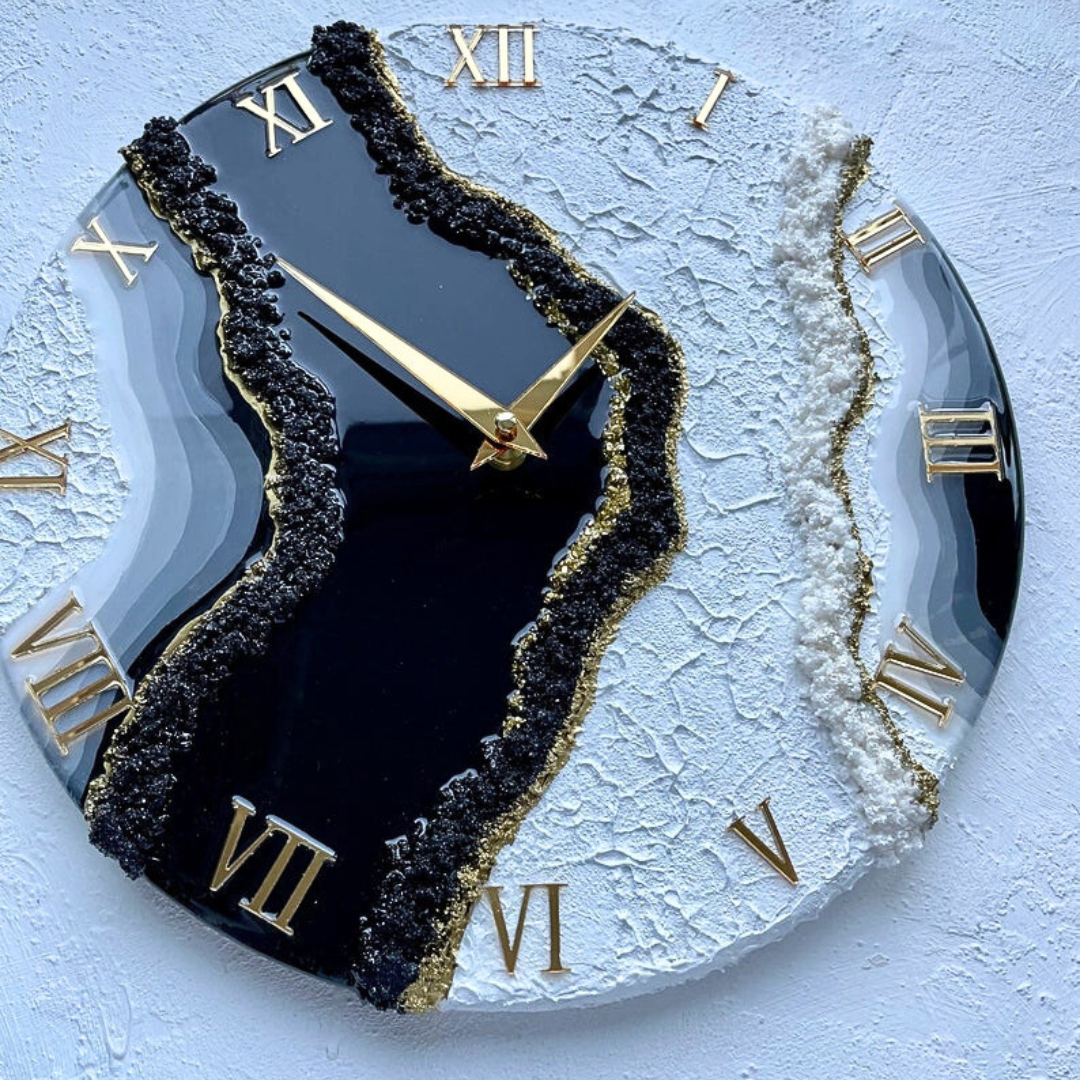 Green Resin Geode Wall Clock (Copy)
