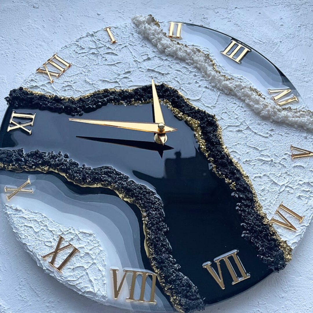 Green Resin Geode Wall Clock (Copy)