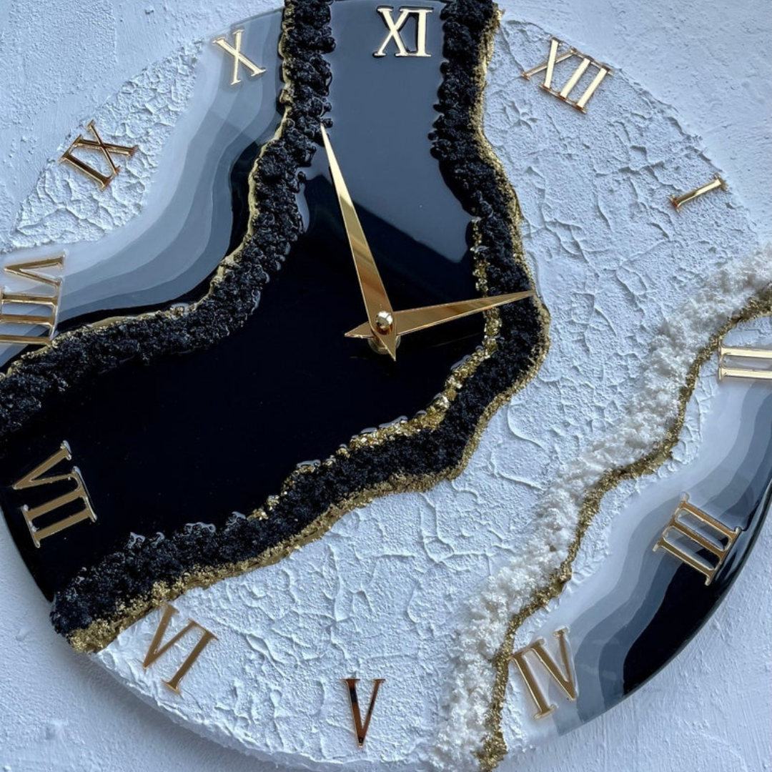 Green Resin Geode Wall Clock (Copy)
