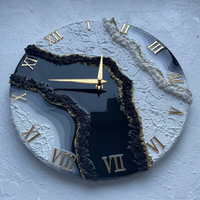 Green Resin Geode Wall Clock (Copy) thumbnail