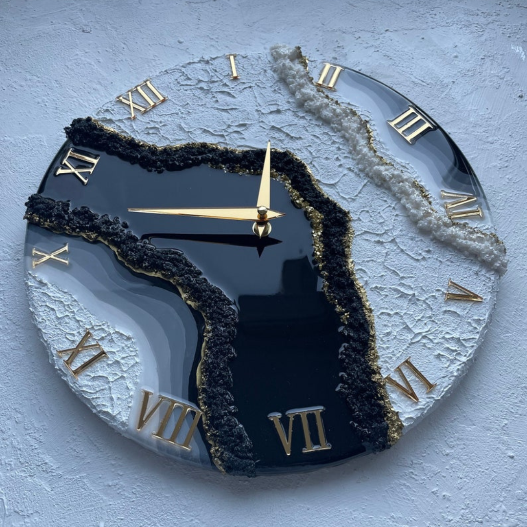 Green Resin Geode Wall Clock (Copy)