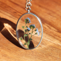 Real forget-me-nots Epoxy Keyrings thumbnail