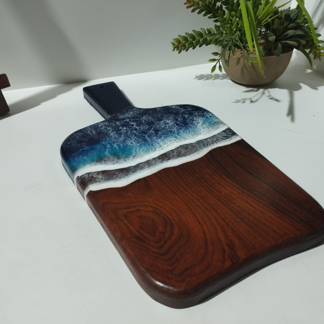 Epoxy Ocean Cutting Board