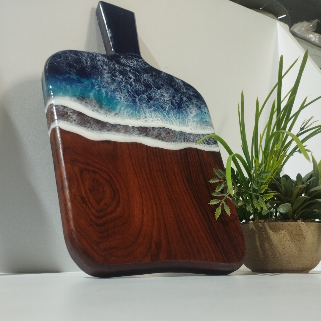 Epoxy Ocean Cutting Board