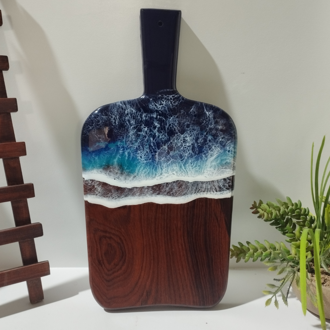 Epoxy Ocean Cutting Board