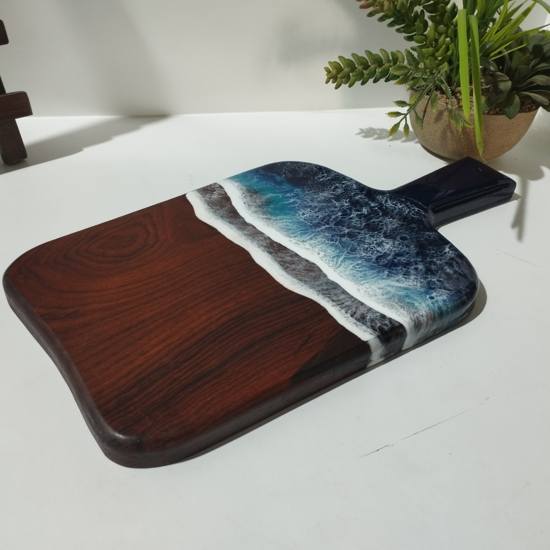 Epoxy Ocean Cutting Board