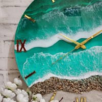 Shore line Epoxy Resin Clock thumbnail