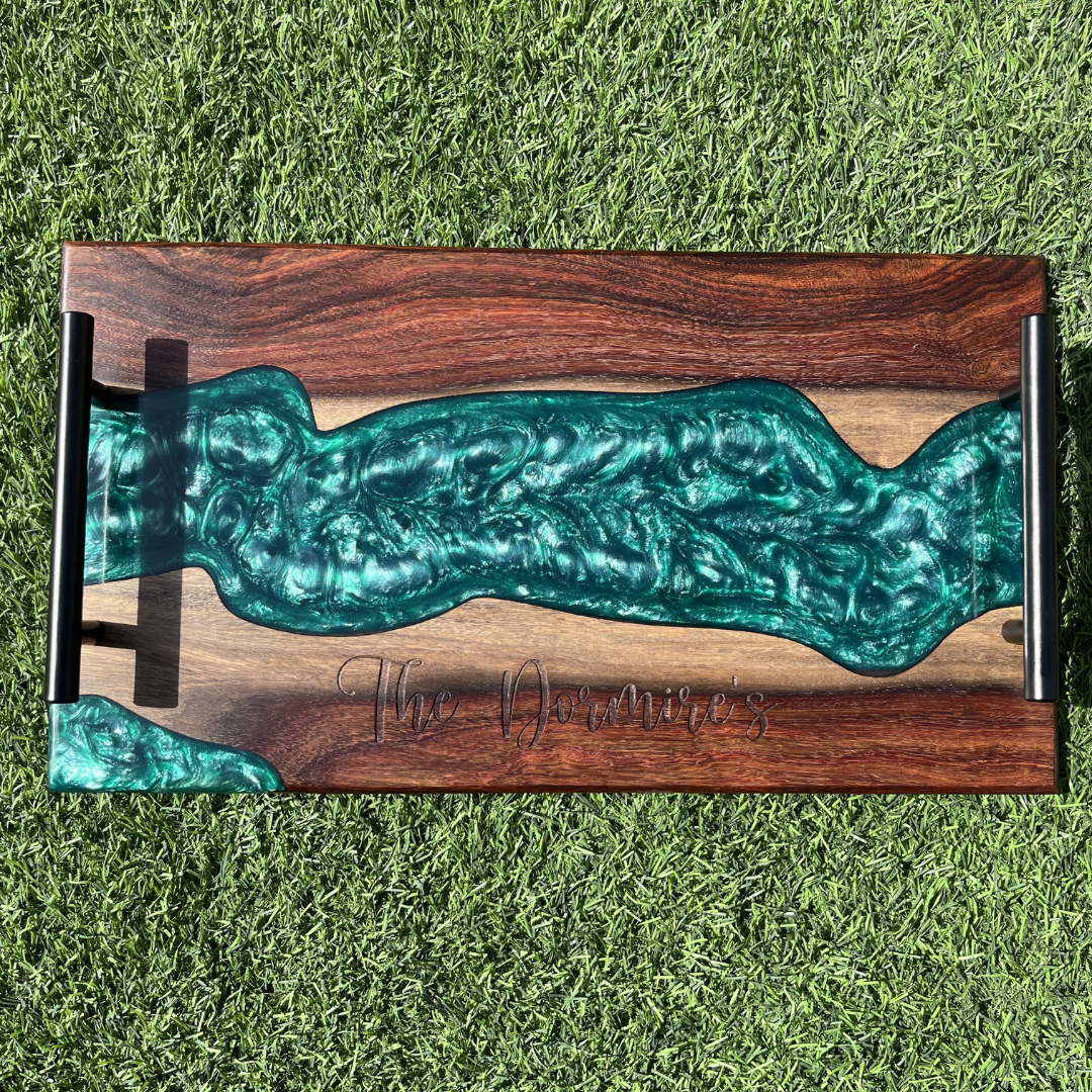 Live Edge Epoxy Charcuterie  Board