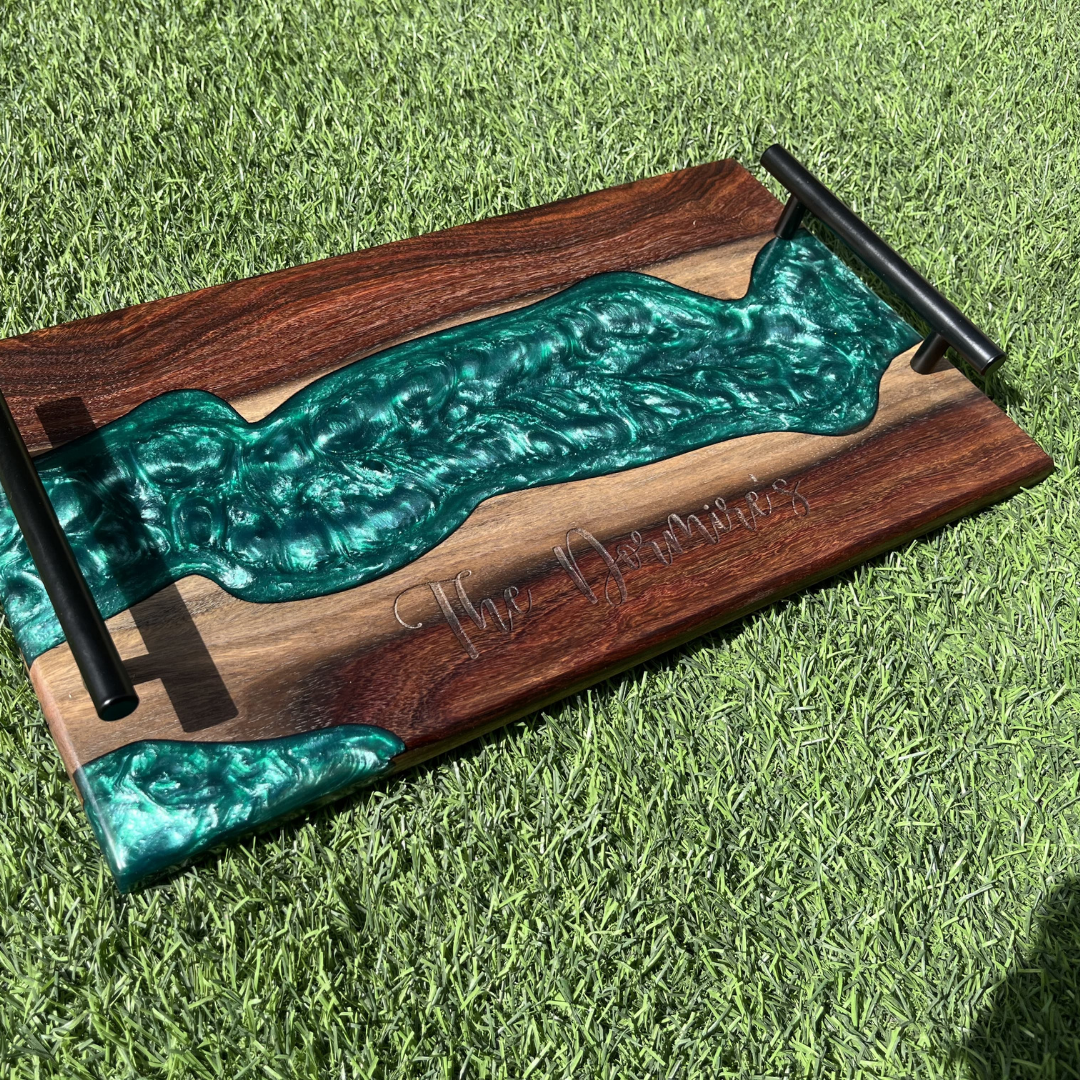 Live Edge Epoxy Charcuterie  Board