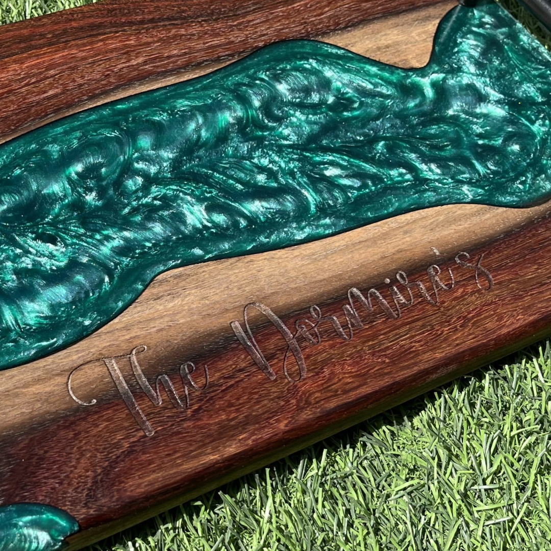 Live Edge Epoxy Charcuterie  Board