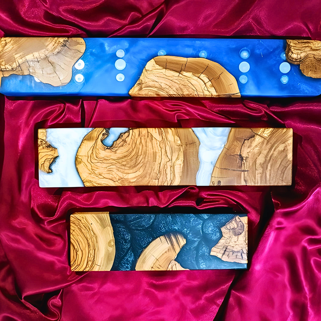Epoxy live edge Magnetic Knife Holder