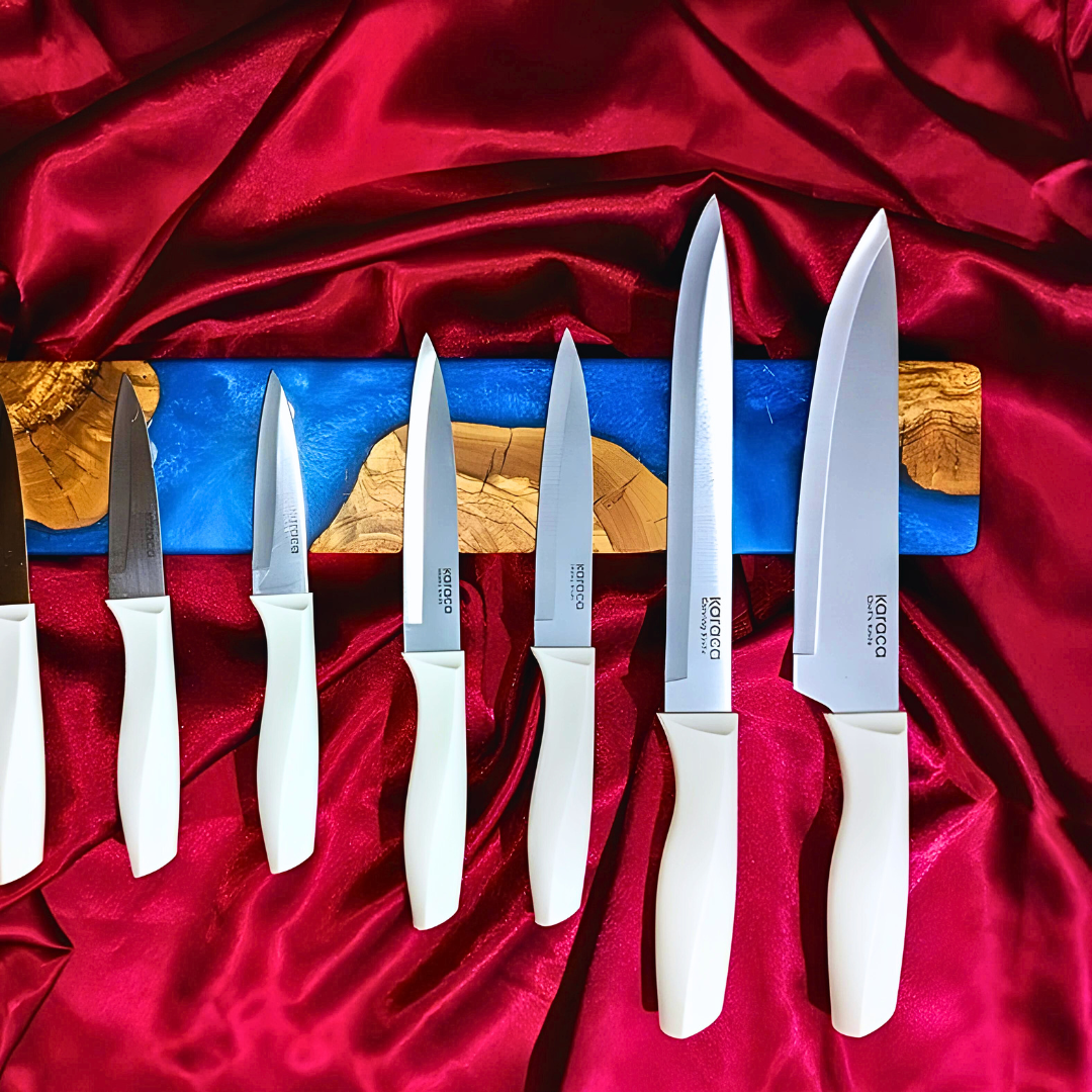 Epoxy live edge Magnetic Knife Holder