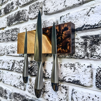 Brown Resin & Wood Magnetic Knife Holder thumbnail
