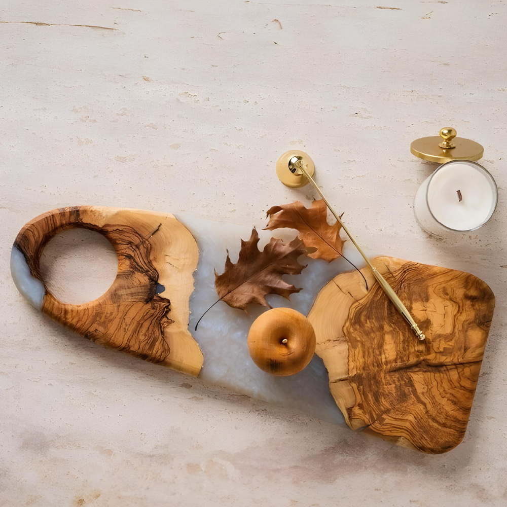 Olive Wood Epoxy Serving Boards