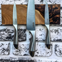 Brown Resin & Wood Magnetic Knife Holder thumbnail