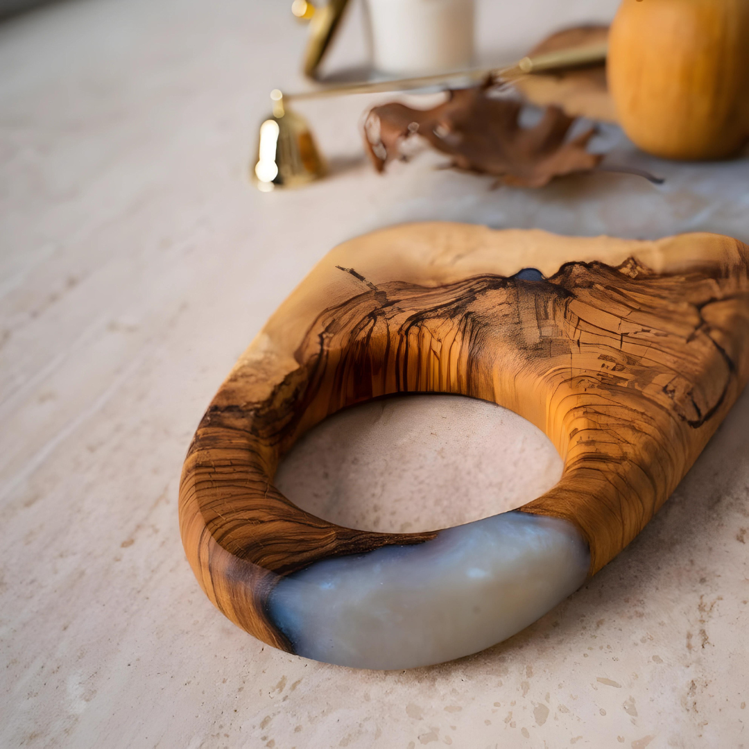 Olive Wood Epoxy Serving Boards