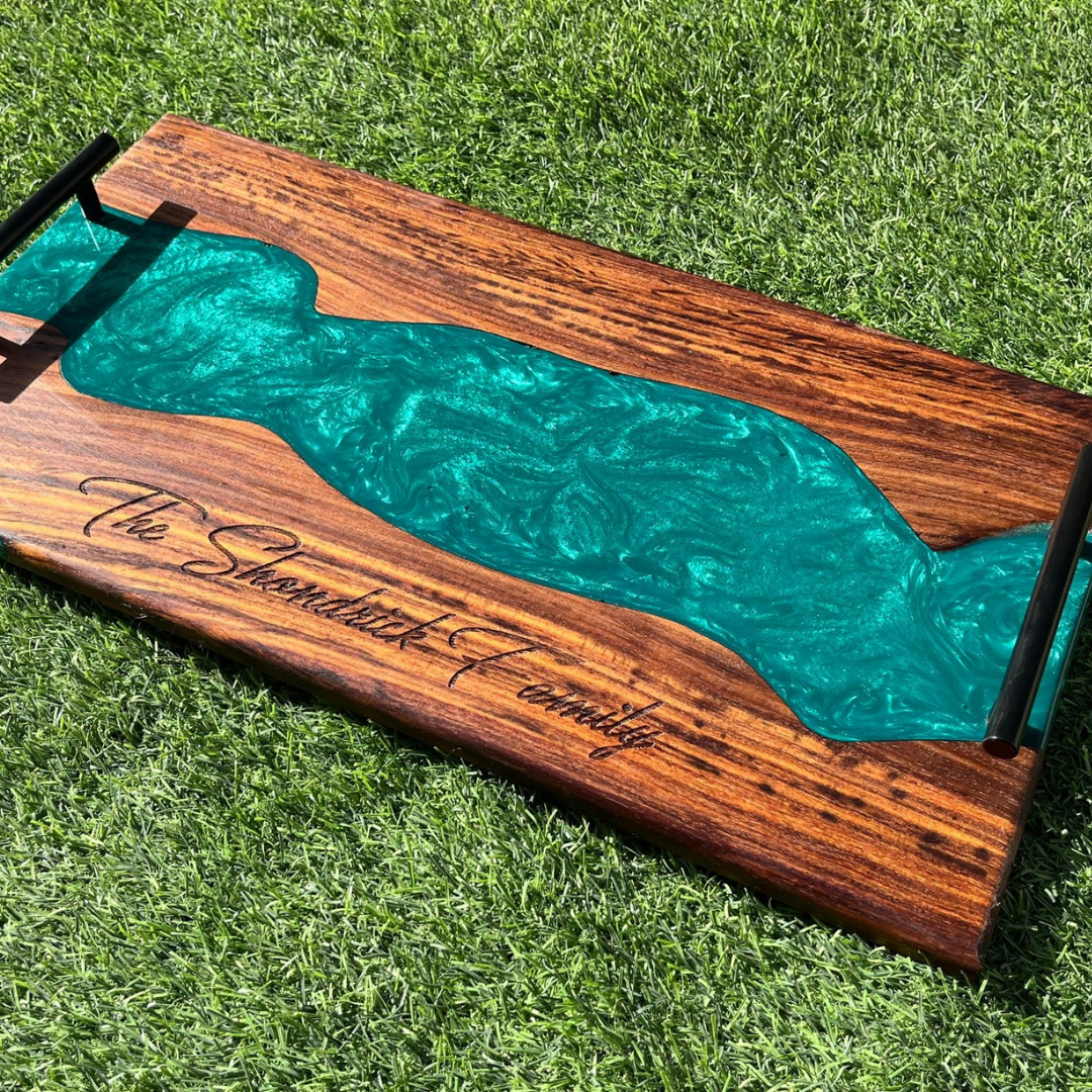 Olive Wood Epoxy Serving Tray