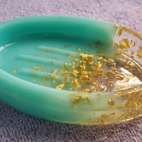 Aqua Epoxy Resin Soap Dish thumbnail