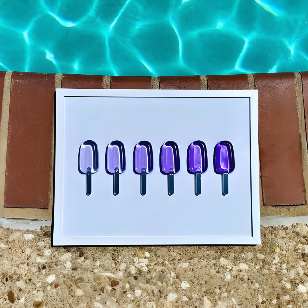 Custom PURPLE Resin Popsicle