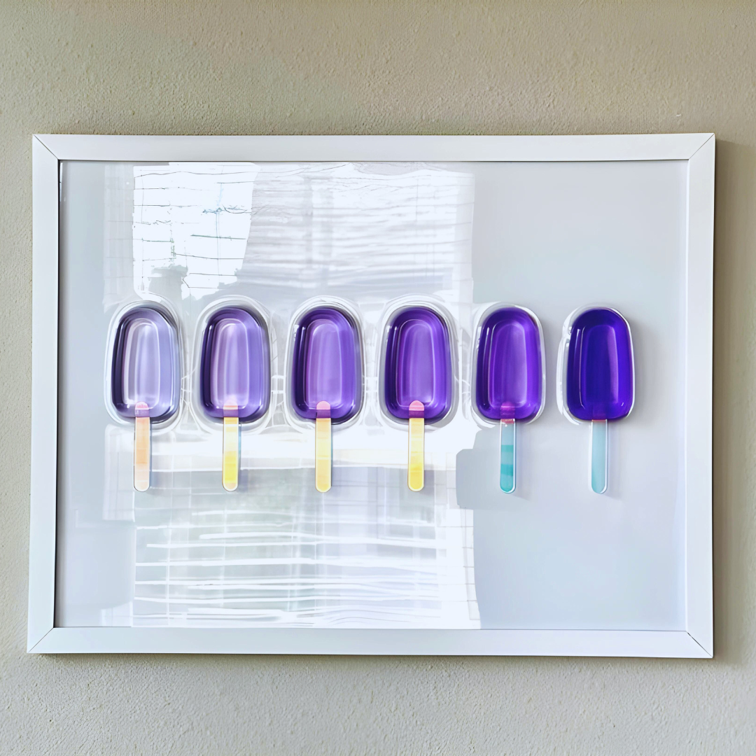 Custom PURPLE Resin Popsicle
