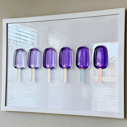 Custom PURPLE Resin Popsicle