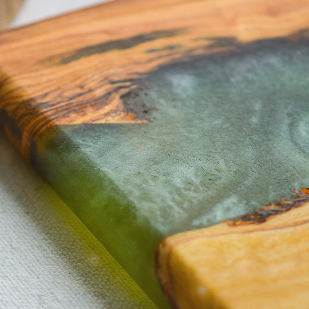 Pure Olive Wood Epoxy Charcuterie Boards