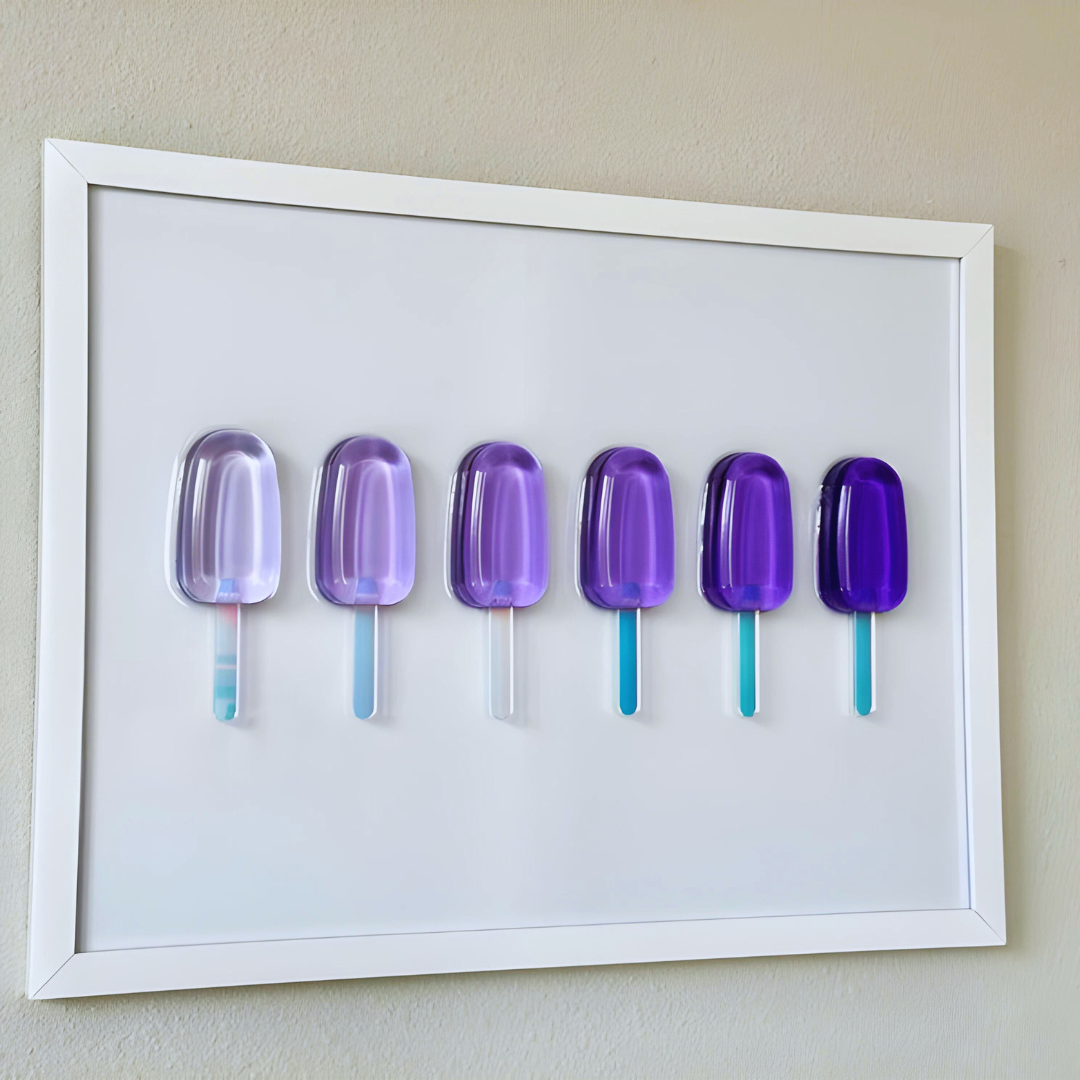 Custom PURPLE Resin Popsicle