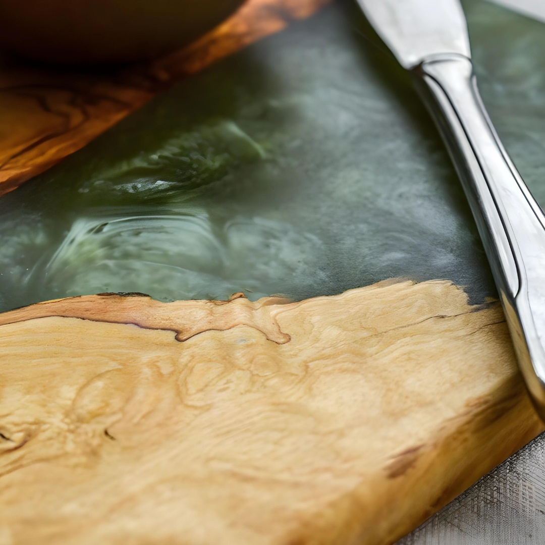 Pure Olive Wood Epoxy Charcuterie Boards