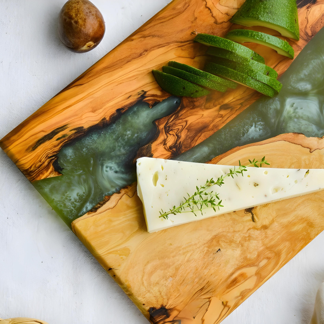 Pure Olive Wood Epoxy Charcuterie Boards