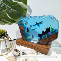 Shark Couple Resin Lamp thumbnail