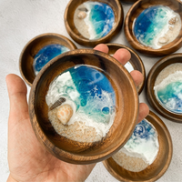 Ocean Dream Resin Wood Bowl thumbnail