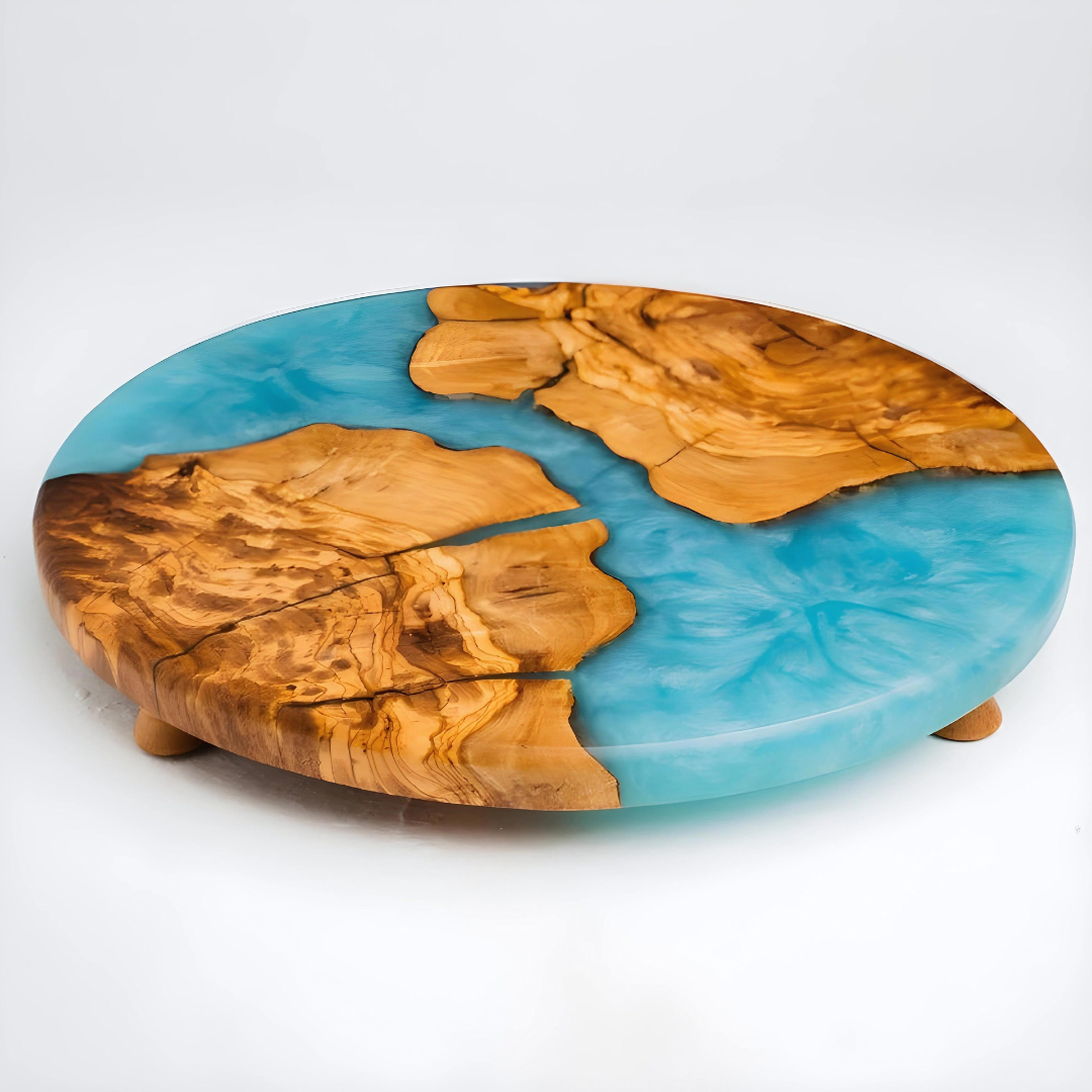 Epoxy Round Ocean Serving Board