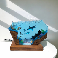Shark Couple Resin Lamp thumbnail