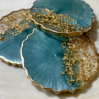 Epoxy Geode Resin Coasters thumbnail