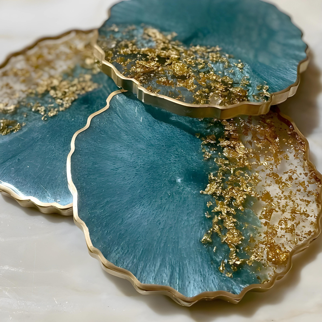 Epoxy Geode Resin Coasters