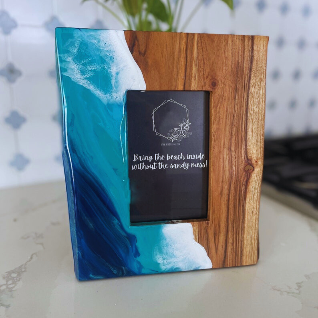 Beach-Themed Resin Frame