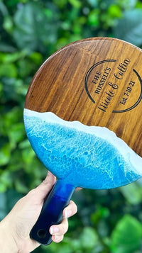 Epoxy Personalized Ocean Cutting Board thumbnail