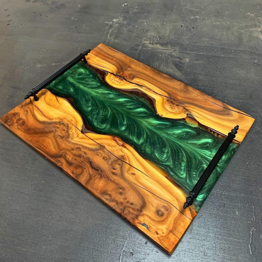 Epoxy Resin Charcuterie Tray set