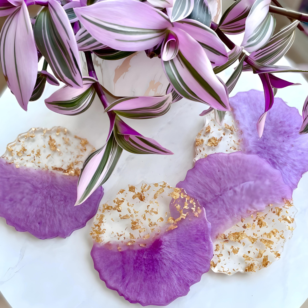 Epoxy Geode Resin Coasters