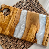 Engraved Wood Resin Cheese Board thumbnail