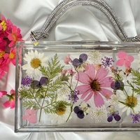 Crystal Floral Epoxy Clutch thumbnail